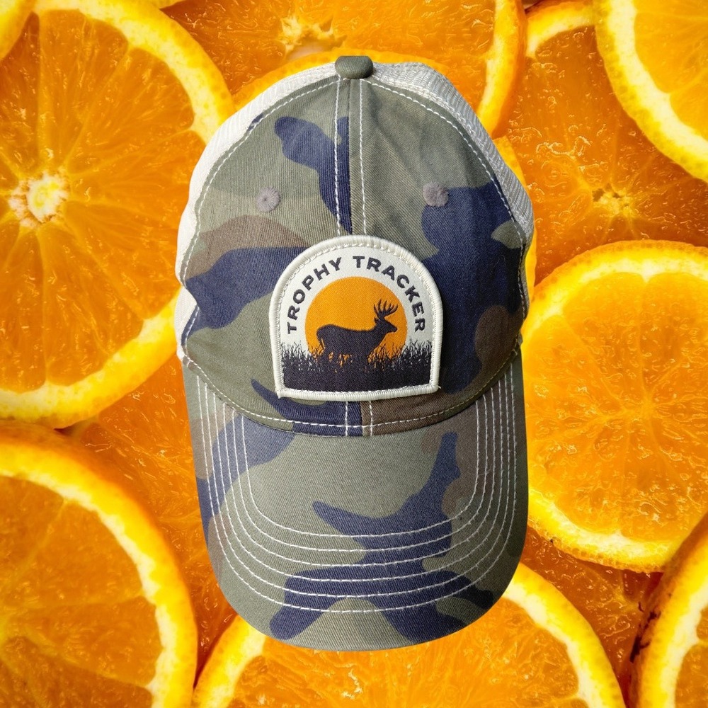 Trophy Tracker Camo Mesh Back Trucker Hat Men OSFM